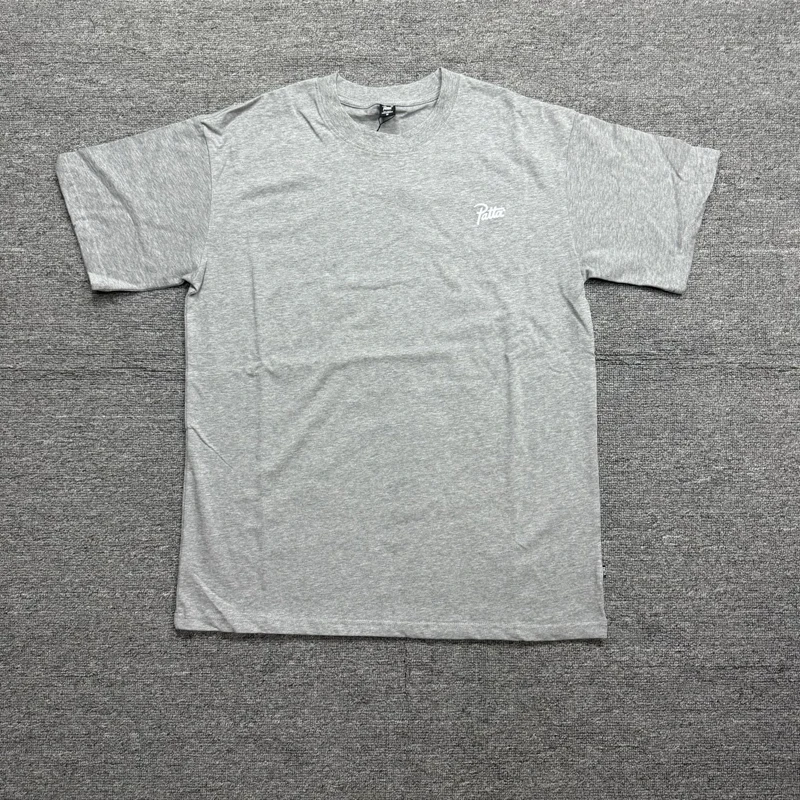 High Quality Cotton Patta T-shirt Boxing Glove Pattern Men Women Casual High Street Round Neck Short Sleeved Tops