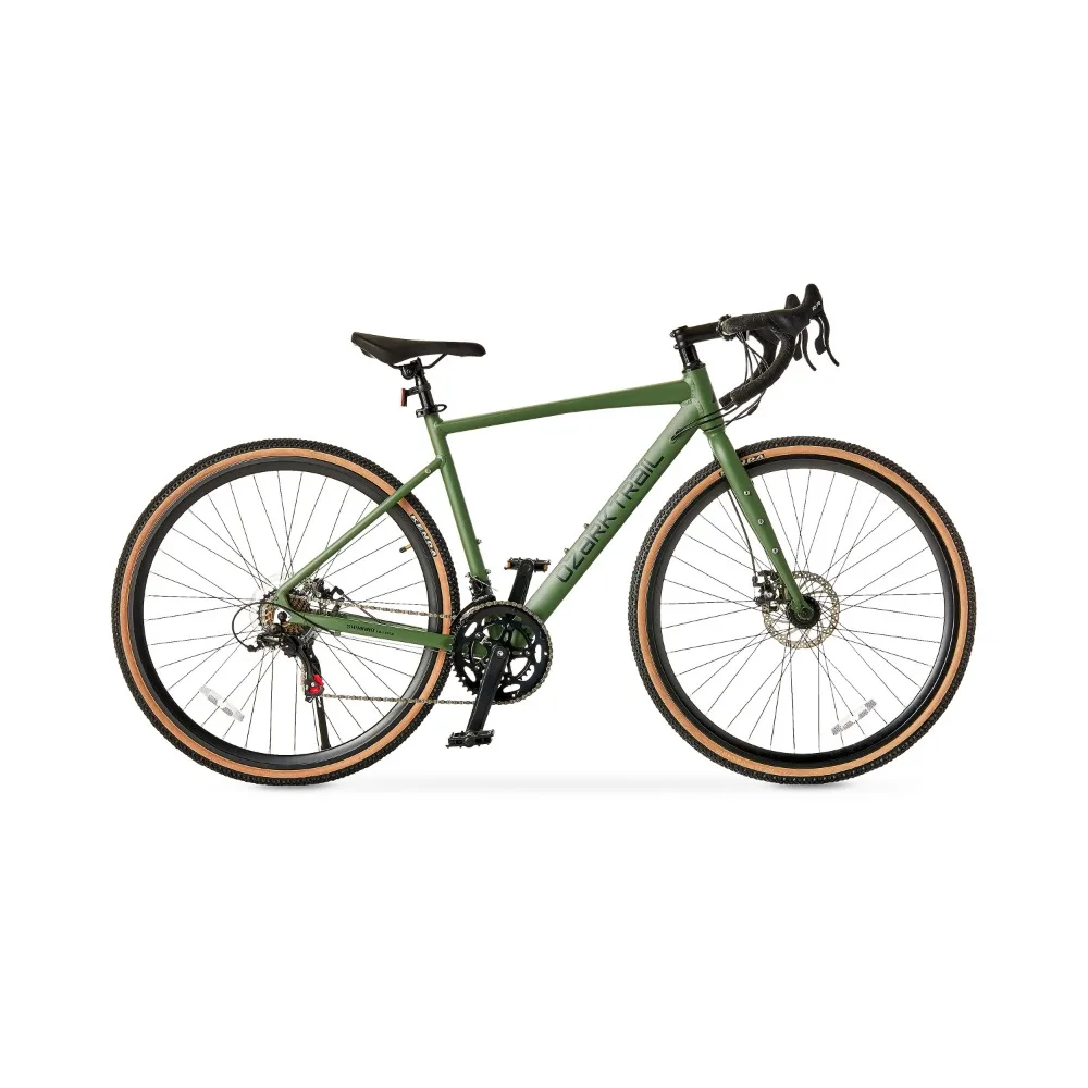 700C G.1 Explorer Gravel Bike Small Frame Green Adult Unisex Lightweight and durable aluminum frame Create a clean stylish