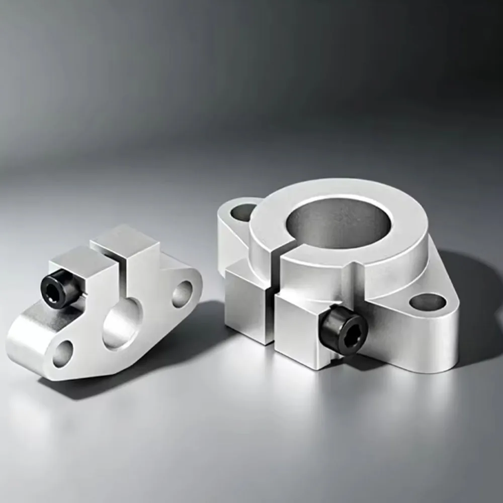 1/3/5 Pcs SHF Horizontal Support Frame Optical Axis Light Rod Bearing Seat Aluminum Alloy Flange Fixed Bracket Fastener Shaft
