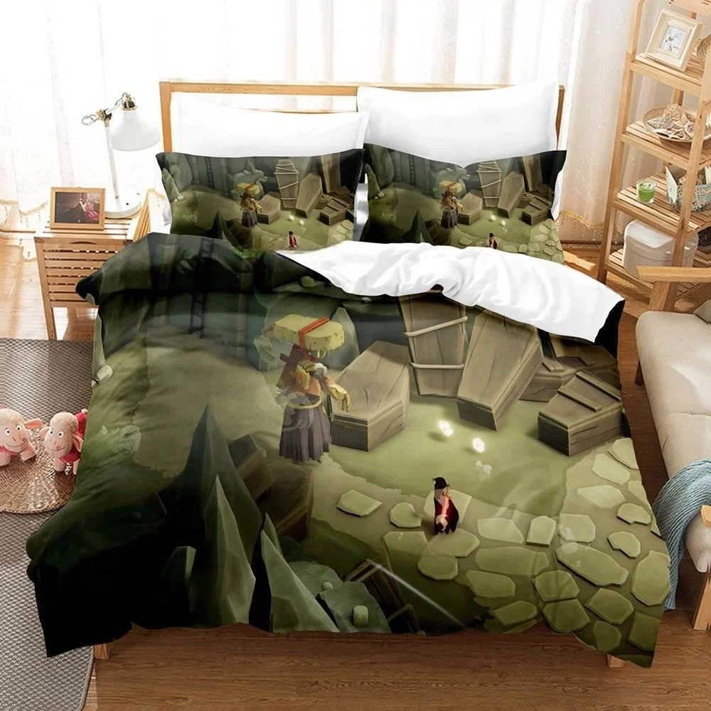 

Game Death's Door Bedding Set Single Twin Full Queen King Size Bed Teenager Bedroom Sheet set 3D Print Anime bed sheet