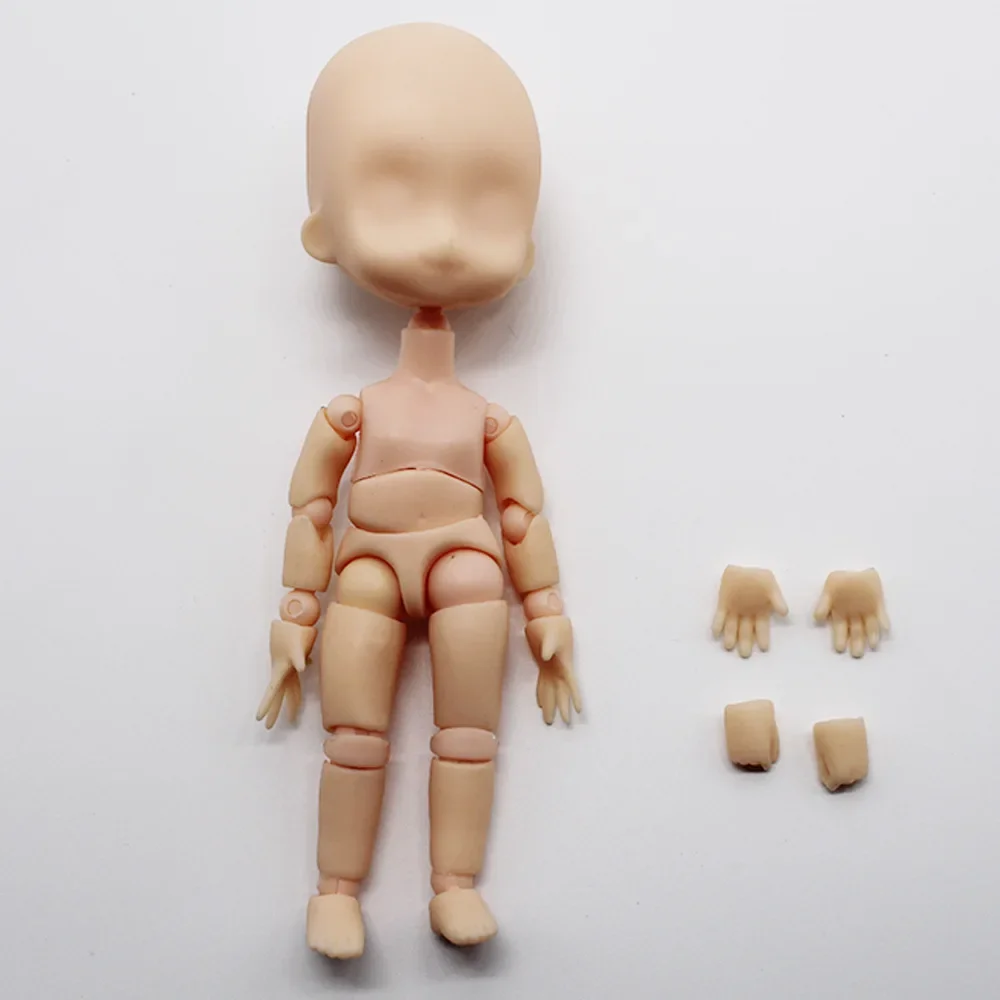 1/15 BJD Doll Cute Multi Joints Movable Baby Doll with Stand Girls Play House Dress Up Gifts