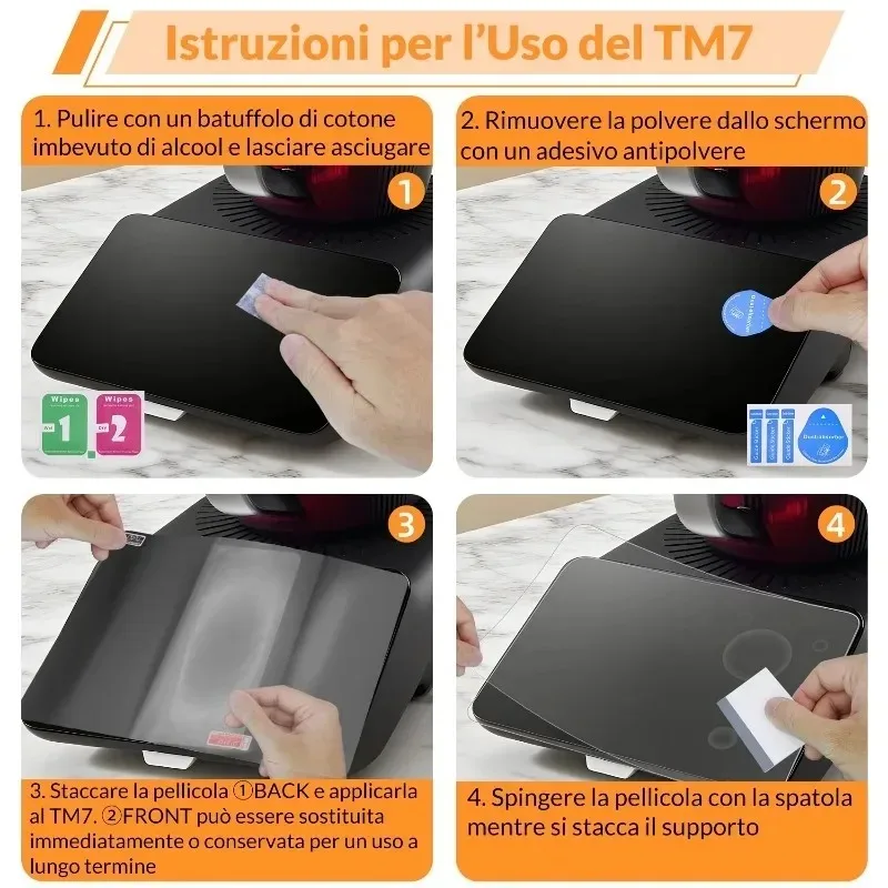 For TM7 Blender Screen Tempered Glass Film Explosion-proof Film Instrument Film High-definition Touch Screen Anti-scratch Film