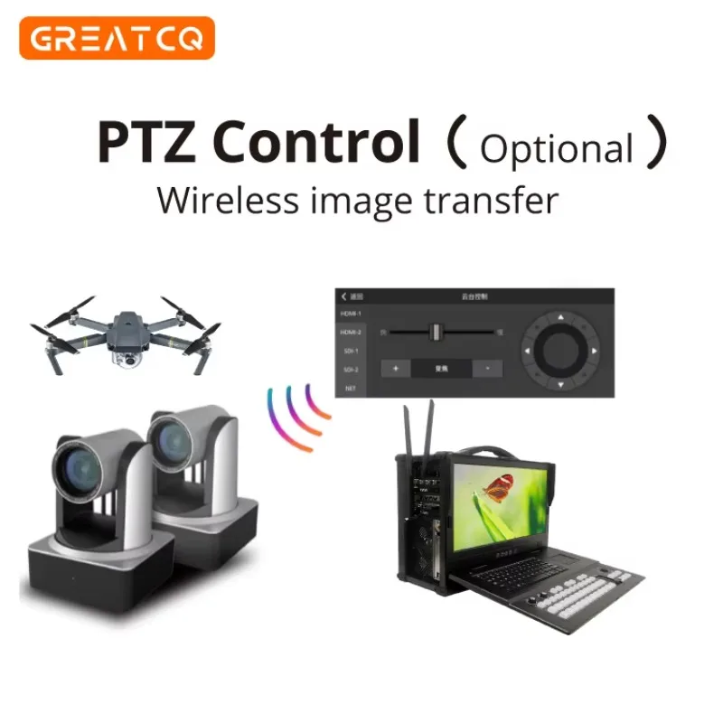 Professional All-In-One Live Streaming Kit with 17.3'' 1080P LCD Screen VMIX Switcher Software