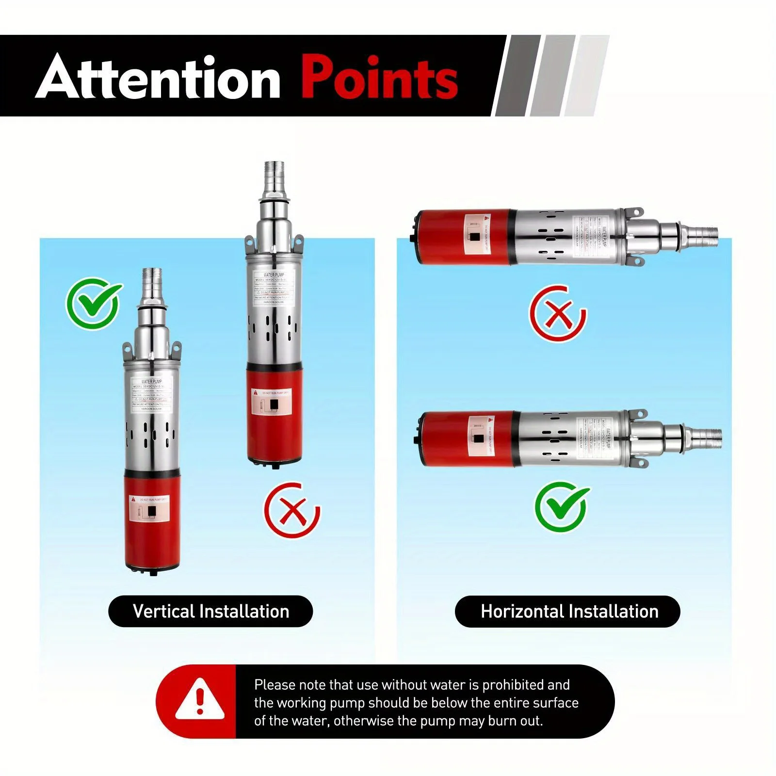مضخة غاطسة تعمل بالطاقة الشمسية 12 فولت بئر عميق 12 فولت مضخة غاطسة تعمل بالطاقة الشمسية بئر عميق