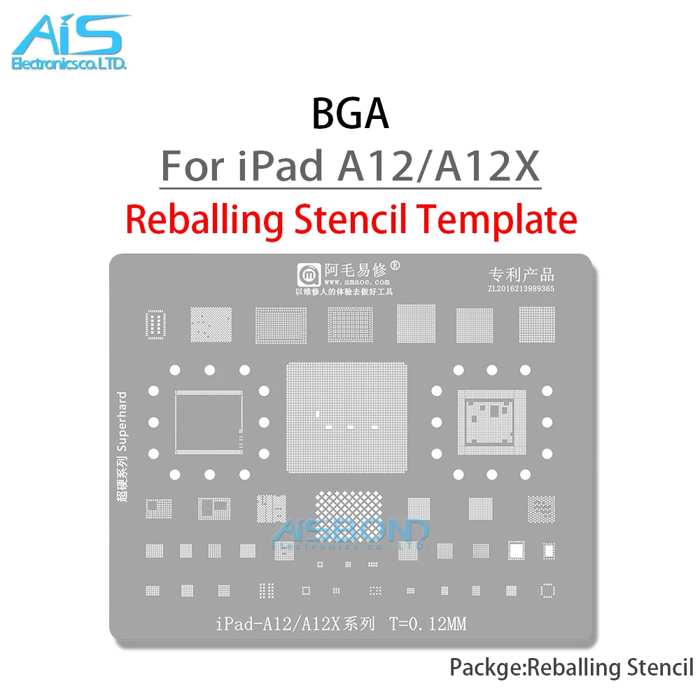 BGA Reballing Stencil Kits Set For iPad 2 3 4 5 6 Mini1 Mini2 Mini3 Mini4 Air Pro 2020 A9 A10X A14 A12 A12X CPU EMMC NAND WIFI