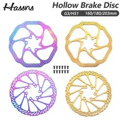 HASSNS HS1 G3 Mountain Bike Rotor Colorful Brake Disc Set 160/180/203mm Caliper Disc Rotor for Bicycle MTB Cycling Accessories