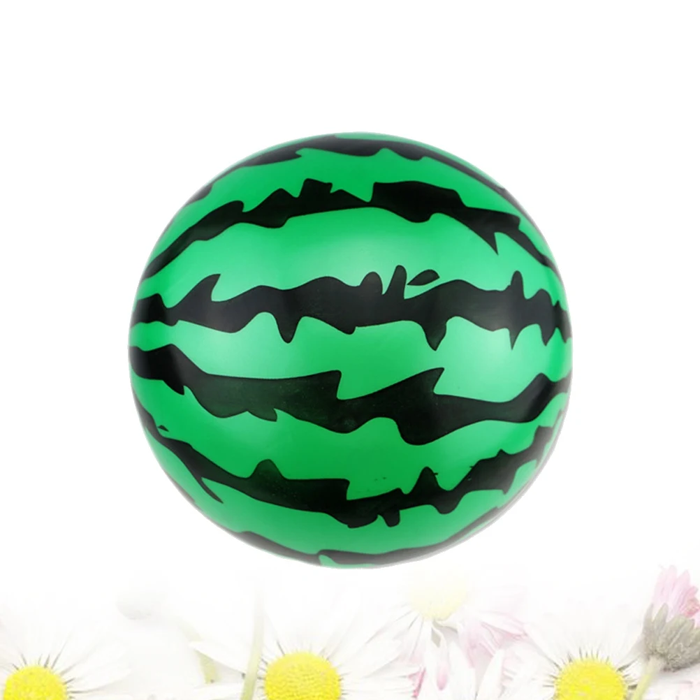 Inflatable Watermelon Beach Ball Beach Toy Ball Summer Playground Toys for Kids Outdoor Games (9 Inch)
