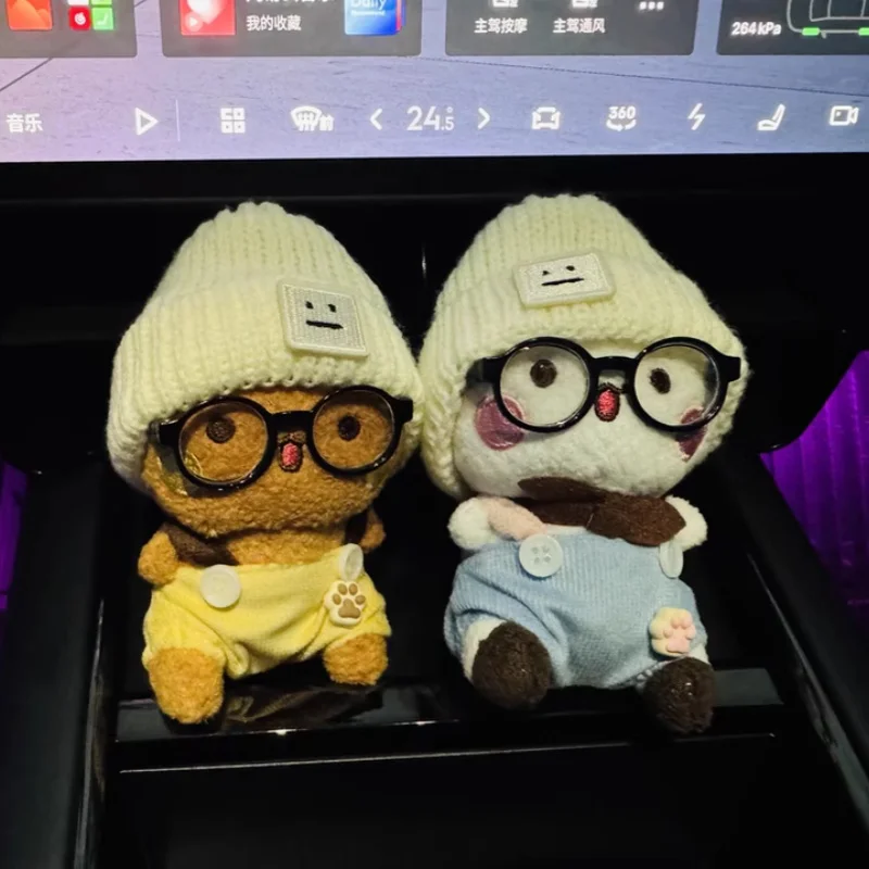 

Yier Bubu 10cm Cute Cartoon Panda Plush Doll Keychain Stuffed Animal Pendant Bag Charm Desktop Ornament Couple Gift Girlfriend