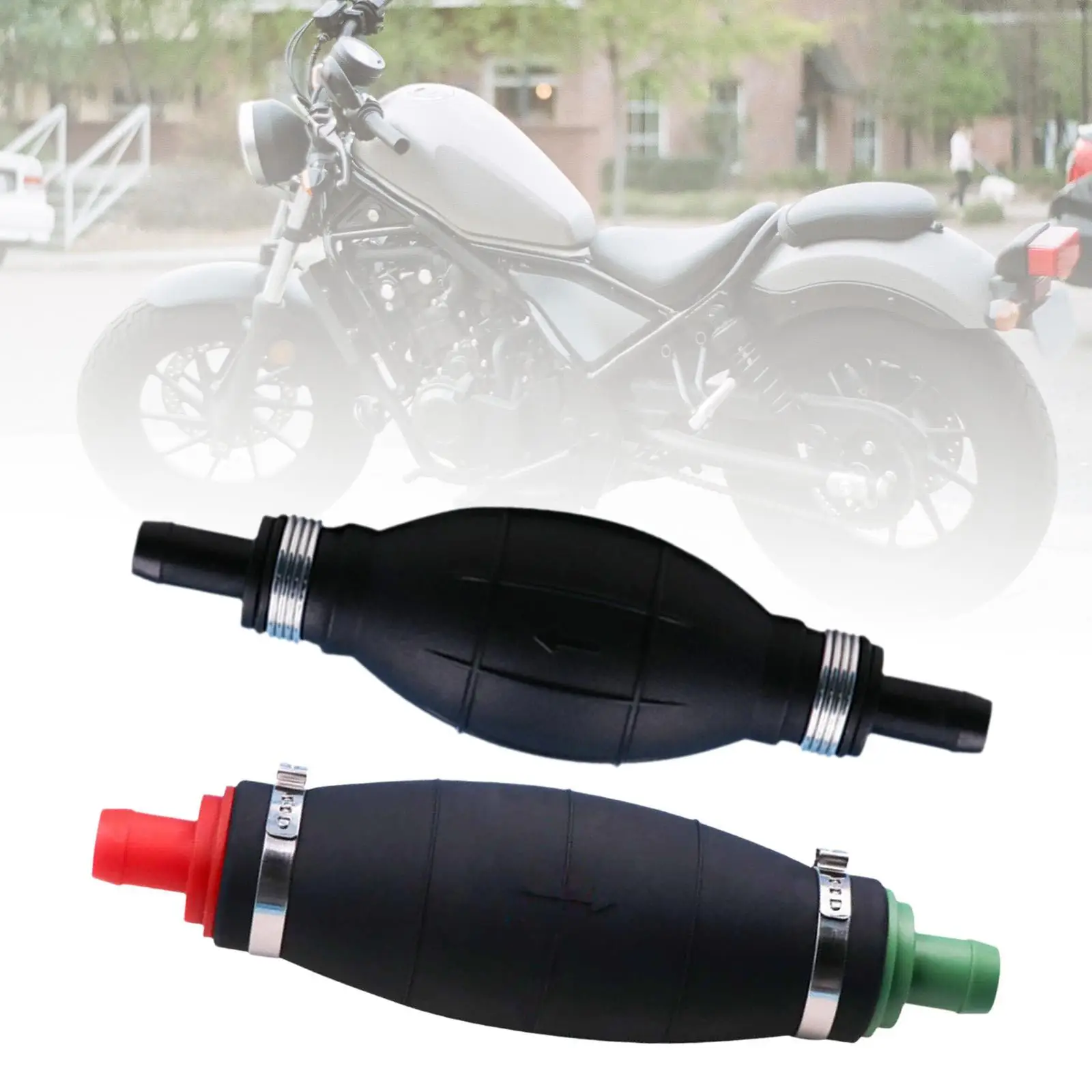 Primer Bulb Compact Lightweight Sturdy Replacement Fuel Pump Transfer Hand Fuel Pump for Car Motorcycle Boat Marine Accessory