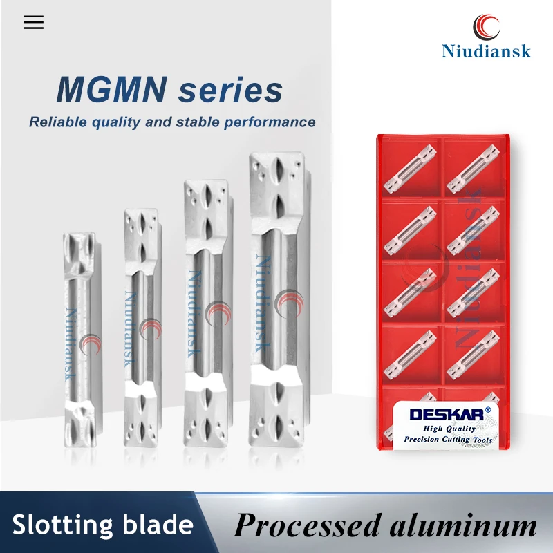 G M Slot Type Aluminum Insert MGMN150/200/250/300/400/500 K10 DESKAR Numerical Control Grooving Blade Copper Aluminum Processing