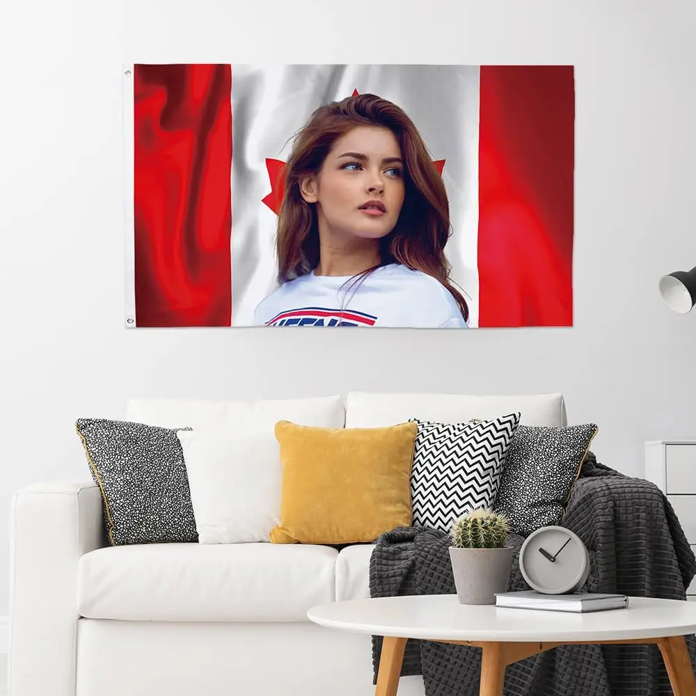 Flagicts 100% Polyester Custom Canada Flag