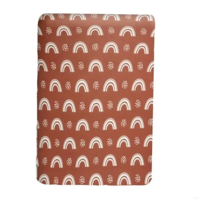 54DF Хлопковый чехол для пеленания, дышащий чехол, пеленальный коврик, мягкие эластичные листы для пеленания, 32x16 дюймов