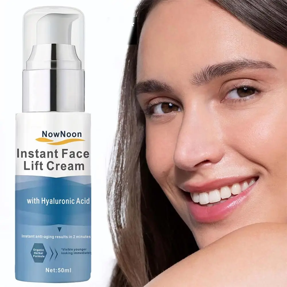 met Hyaluronzuur Instant Face Lift Cream Aanscherping Zichtbaar Verstevigende Losse Verslapping Huid Tijdelijke Huidverstrakkingscrème