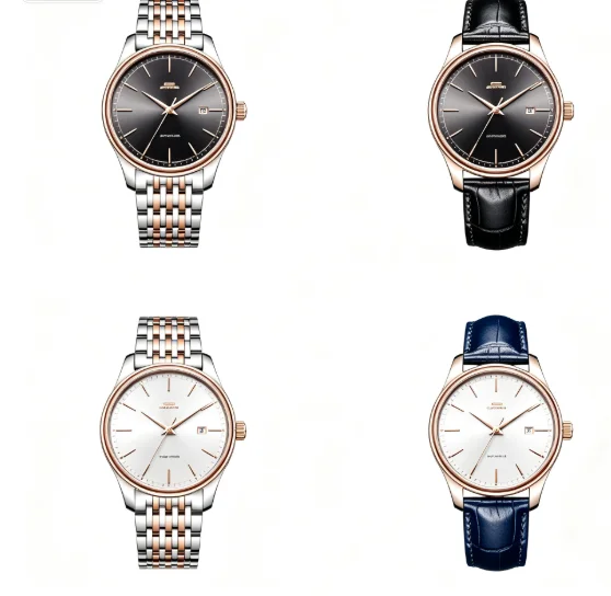 Automatic Mechanical Watch Men's Classic Waterproof Calendar Through The Bottom Business Gift Men's Watch