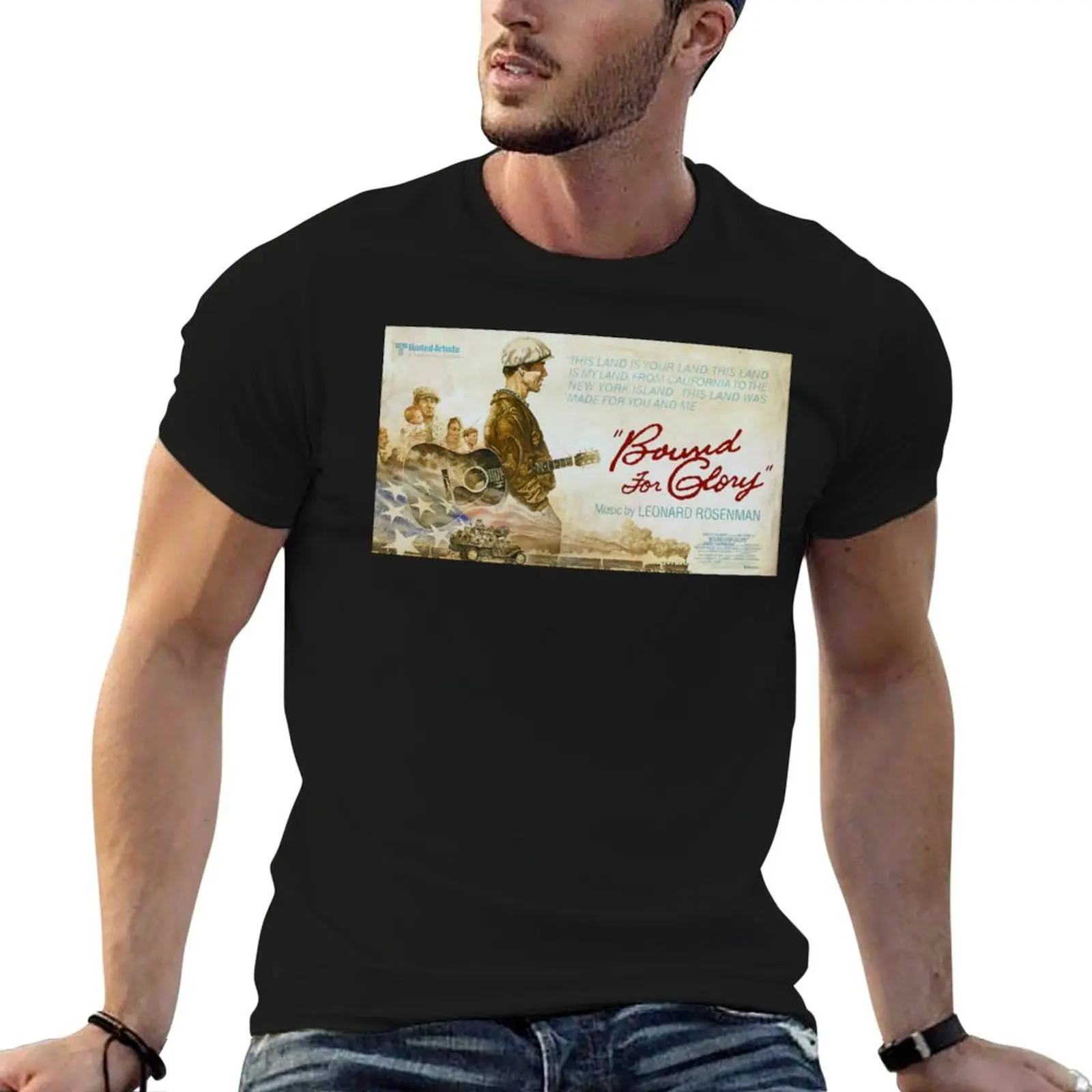 

Bound for Glory Hal Ashby T-Shirt man t shirt cotton high quality anime t shirts for man T-Shirt