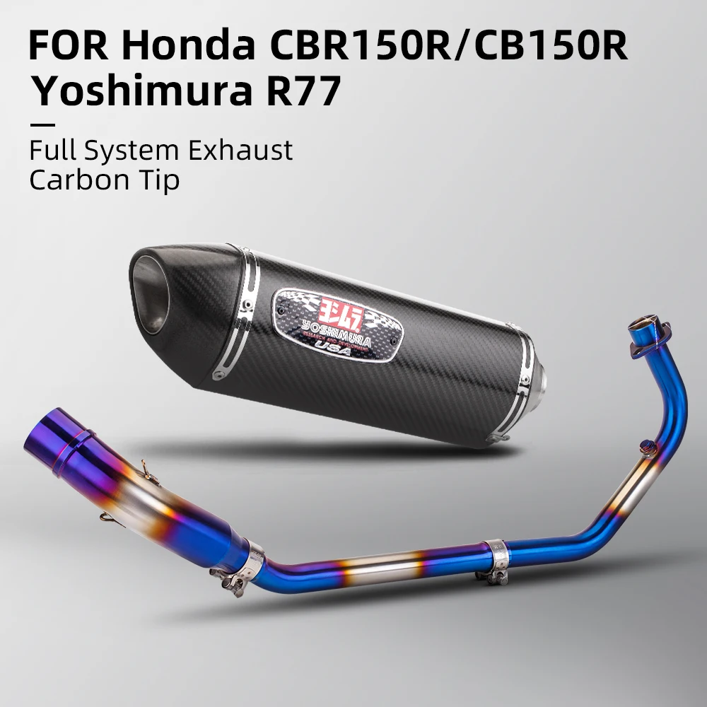 For CBR150 CBR150R CB150R 2016-2023 Motorcycle Exhaust Elbow Muffler Slip-On Front Link Pipe Tube