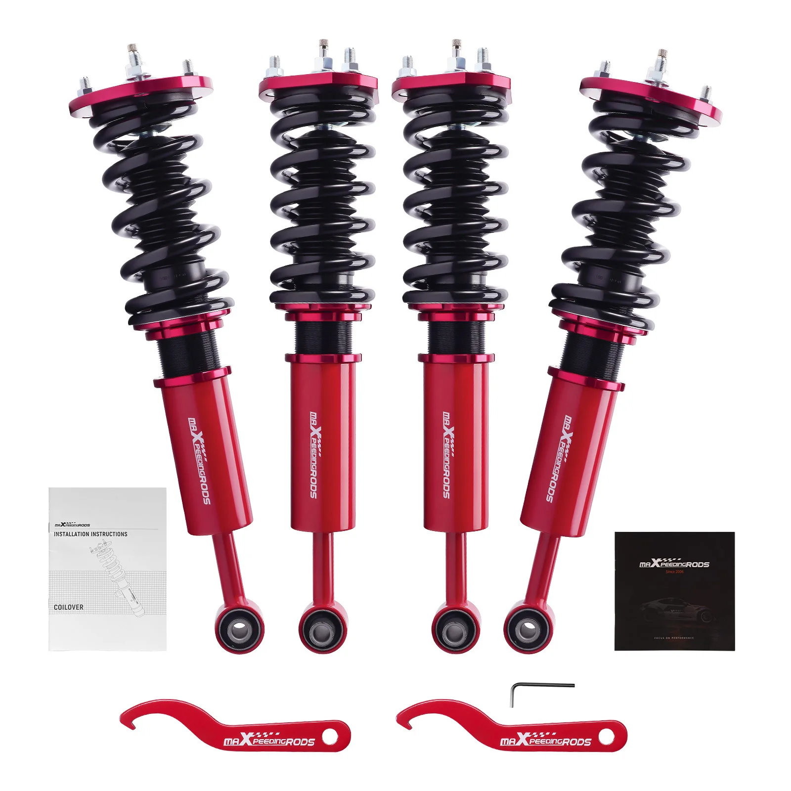 4pcs Damping Adj. Coilovers Struts Kit For Lexus IS250 2007-2011 GS350 RWD  2006-2013
