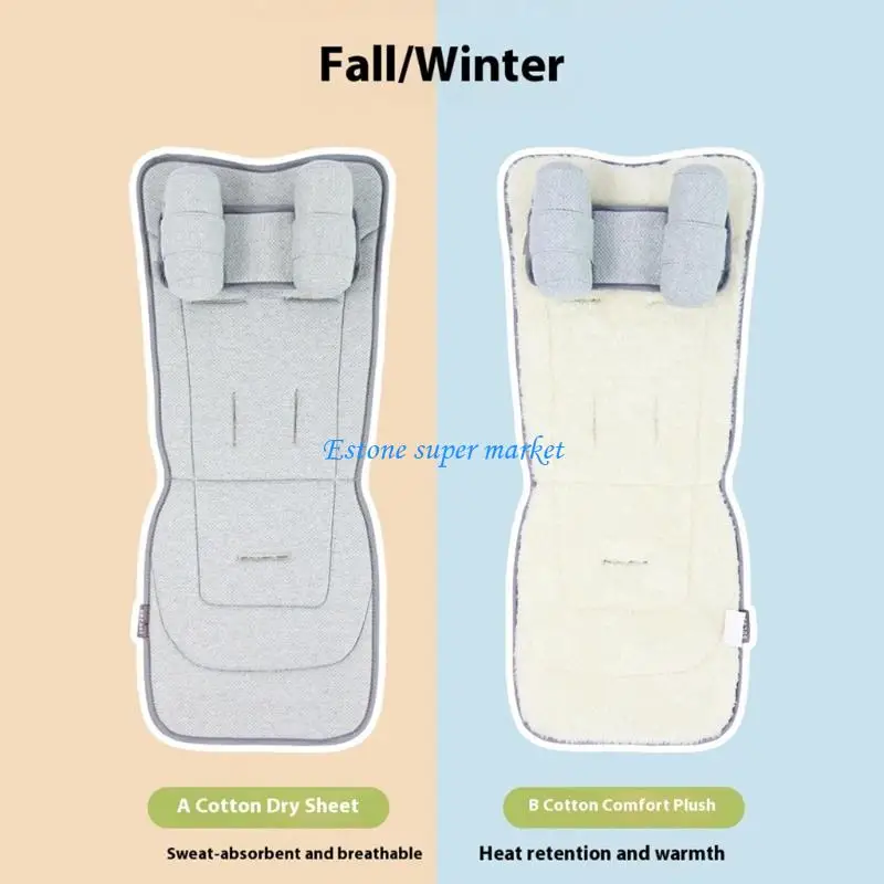 

090B Baby Carriage Cushion Removable Headrest Pad For Daily Comfort Polyester Fabric