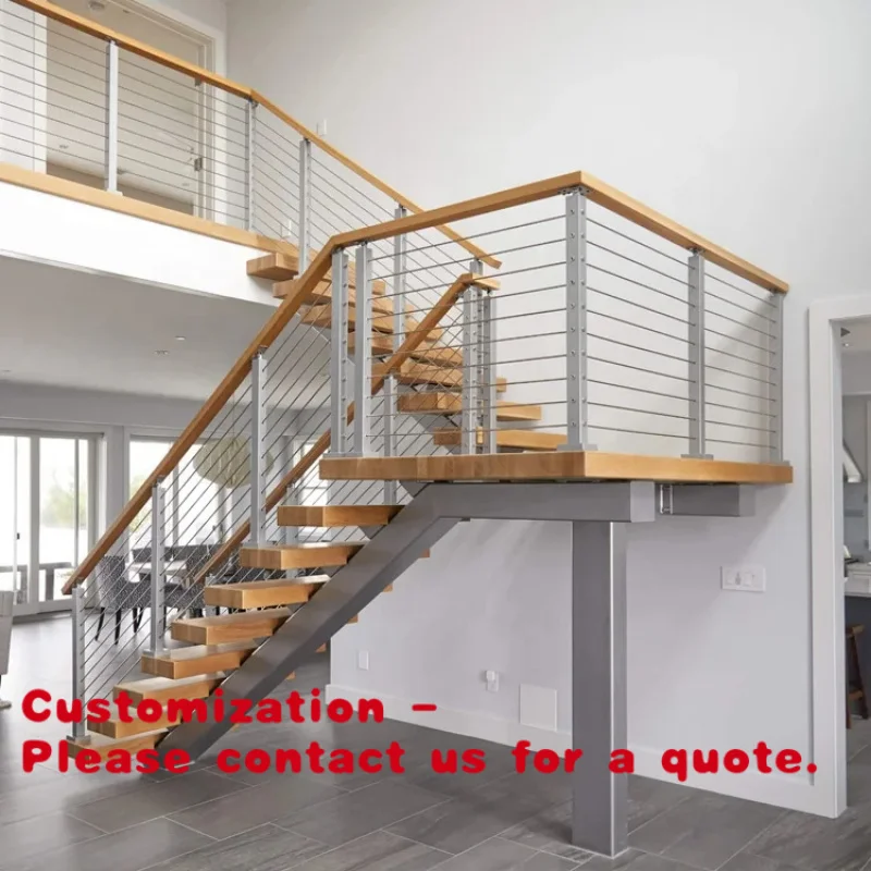 custom.China Factory Customized Modern Indoor Steel Floating Staircase Price Stair Design