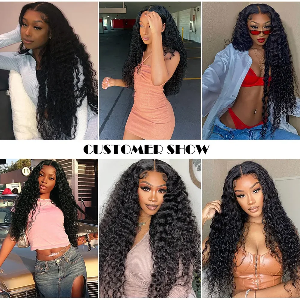 32 بوصة مجعد الخامس جزء شعر مستعار شعر الإنسان البرازيلي شعر بشري لعذراء باروكة ترقية الخامس جزء شعر مستعار 200% فولت شكل شعر مستعار شعر أسود طبيعي اللون