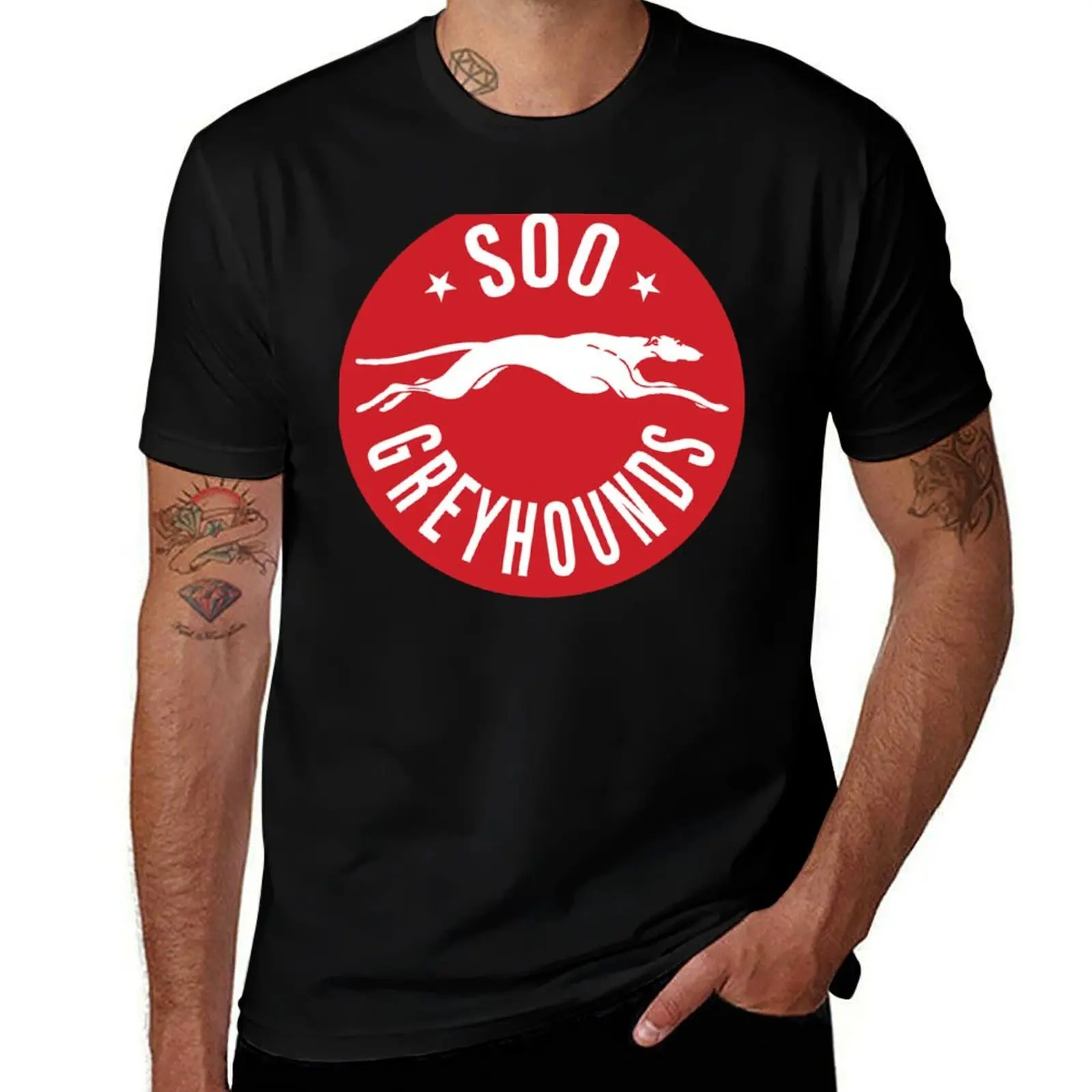 

Sault Ste. Marie Greyhounds T-Shirt cotton t shirt pack t shirts for man graphic tees