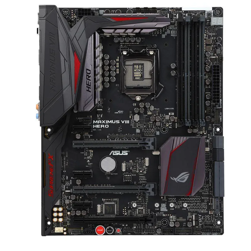 Asus ROG MAXIMUS VIII HERO LGA1151 DDR4 M.2 SATA 6 Gb/s USB 3.1 Tipe A Motherboard Intel Z170 ATX