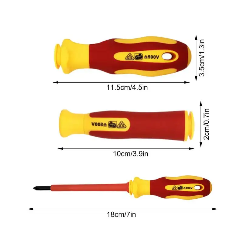 Insulated Screwdriver Set 1000V Precision Tools Electrical Snowflake Screwdriver Mechanic Screwdriver Set Manual Screwdriver