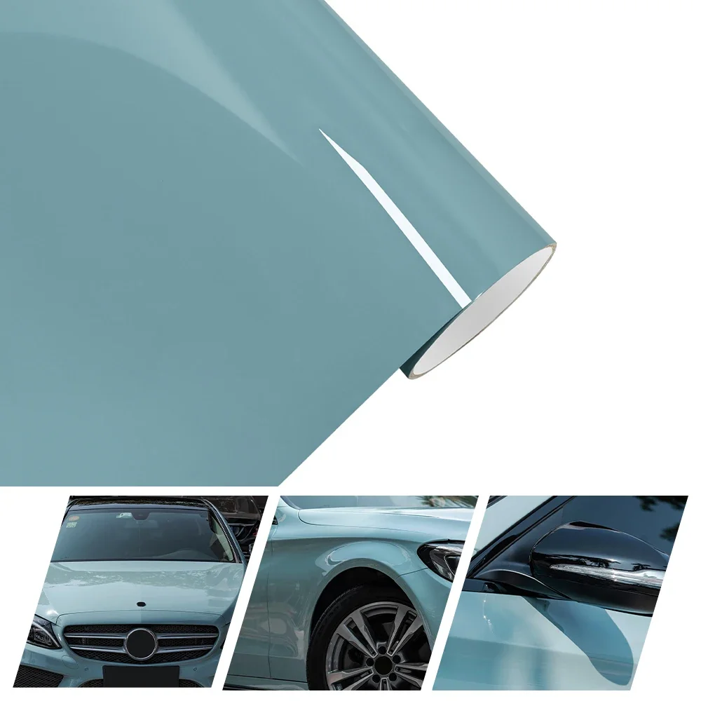 

Высококачественная глянцевая пленка Meissen Blue PET, виниловая пленка, рулон, клейкая наклейка, самоклеящаяся пленка для упаковки, без пузырьков воздуха, автомобильные аксессуары