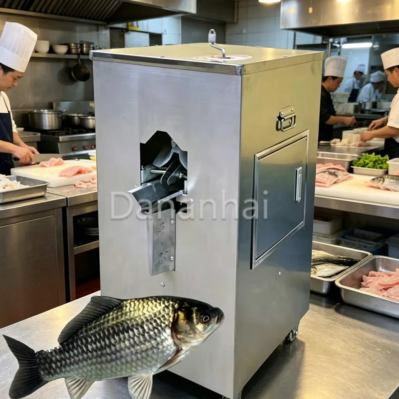 Commercial High Quality Fully Automatic Fish Scale Removal Machine Back Opening Fish Cleaning Device for Kitchen