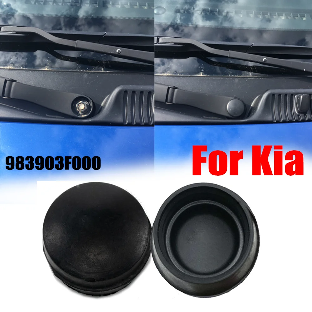 2X Front Windshield Wiper Washer Arm Nut Cover Cap For Kia Borrego Cadenza Carens Cerato Forte K7 Lotze Magentis Mohave Opirus