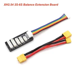 1Pc XH2.54 2-6S Balance Charging Extension Board JST-XH Adapter Q6 Q8 D6 PRO Patch Panel cable LiPo Battery Charger