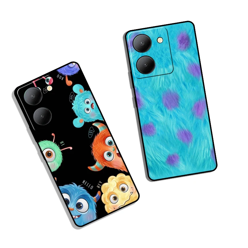 Soft black phone case for  Vivo Y1S Y01 Y02 Y02S Y02T Y11 Y12S Y15 Y15S Y15A Y16 Y17 Y17S Y19 monsters inc casing