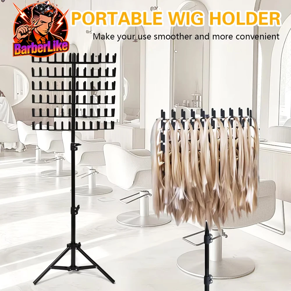 

Регулируемая по высоте стойка для плетения волос, двухсторонний стоячий держатель для наращивания волос для салона и домашнего использования, подставка для плетений