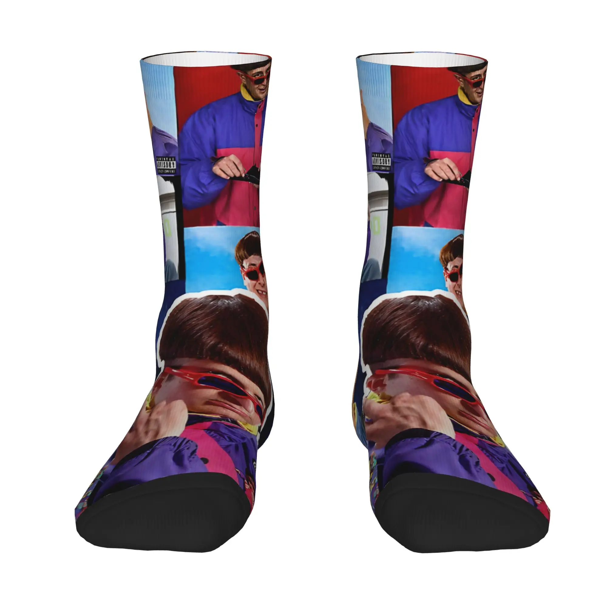 1 Pair Happy Funny Men's Sock Bowl‑Cut Chaos Vintage Harajuku Olivering Tree Hip Hop Novelty Casual Sock