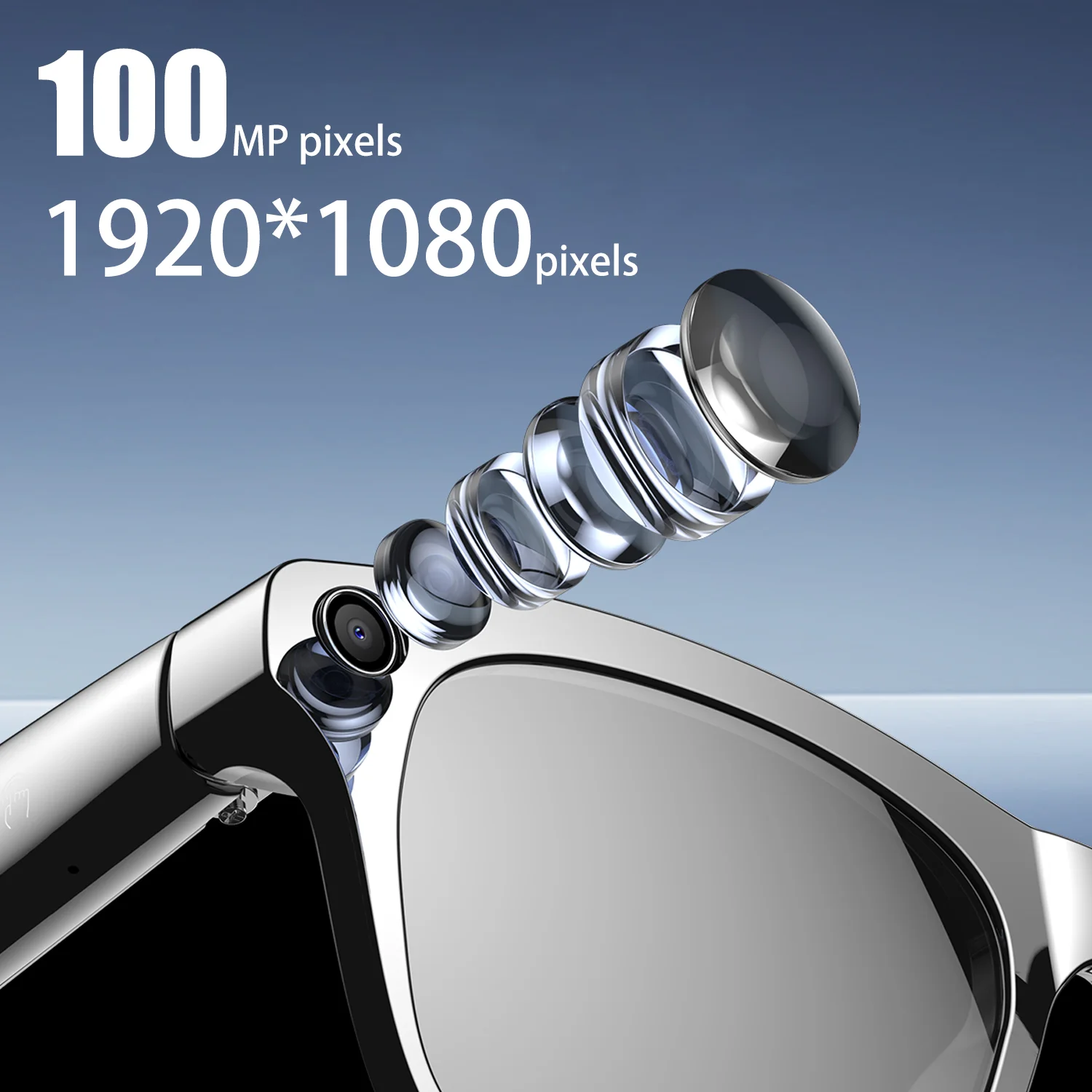 نظارات الكاميرا الذكية سماعات بلوتوث ترجمة AI صوت مساعد الموسيقى سماعات رياضية نظارات شمسية ذكية للتحكم باللمس #4