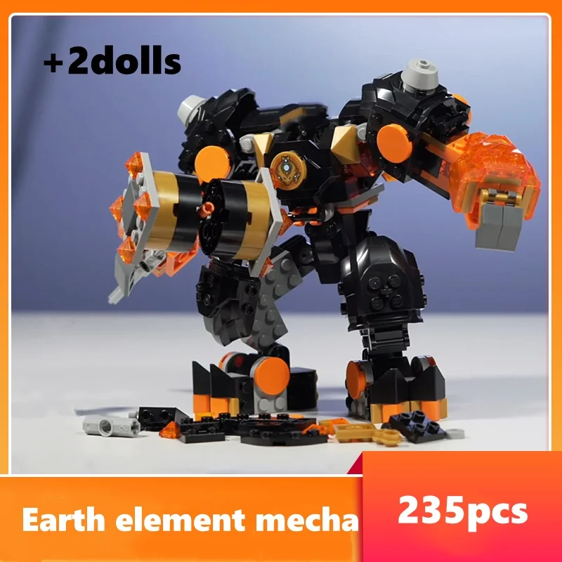 Creative DIY Mech Series Earth Ninjas Mech Earth Elements Mech Assembly Block Model Boy Toy Birthday Gift