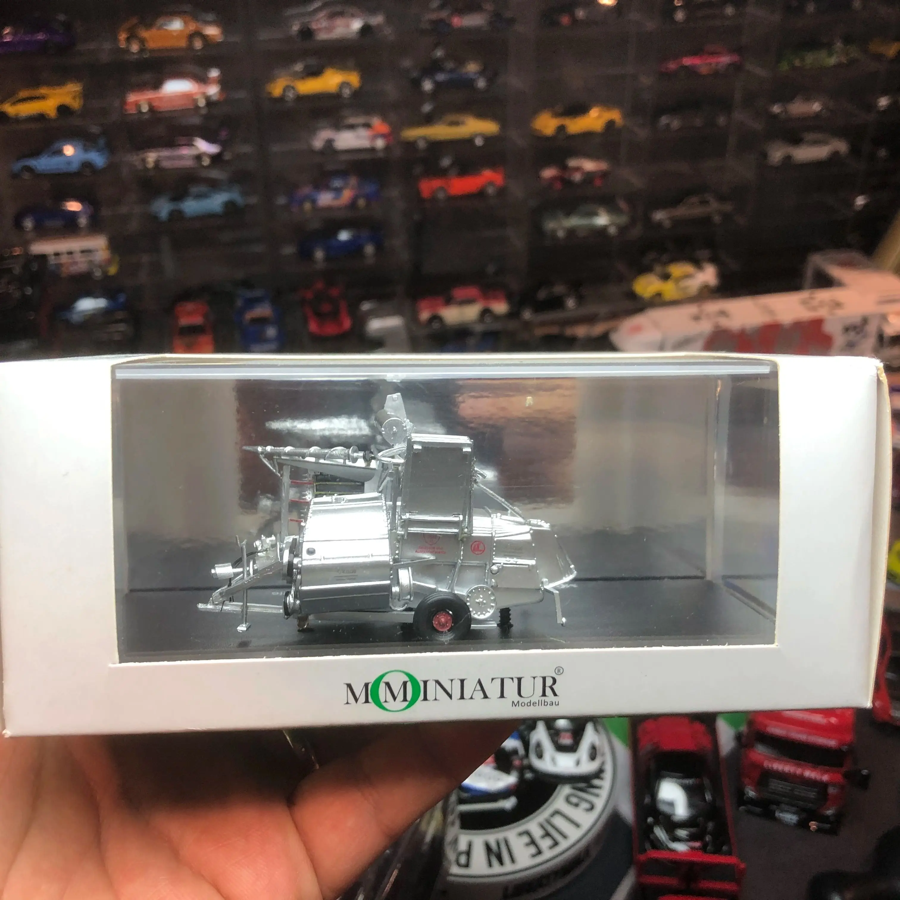 Miniatur 1/87 agricultural machinery Silver Resin Model Car Alloy