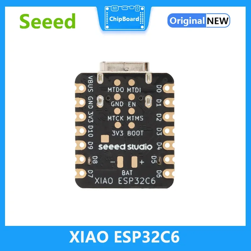 Mini tablica ESP32C6 Seeed Studio XIAO esp32 c6-2.4 GHz WiFi6 BlE5 Zigbee Thread (802.15.4) ESP Rain Maker AWS IoT Microsoft Azure