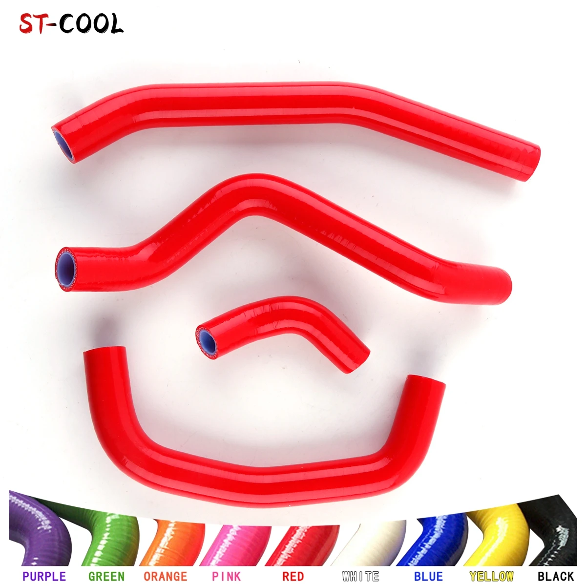 

For Honda CRF 250 R 250R CRF250R 2018 2019 2020 2021 Radiator Hoses Kit Silicone Tubes Pipes 4Pcs 10 Colors