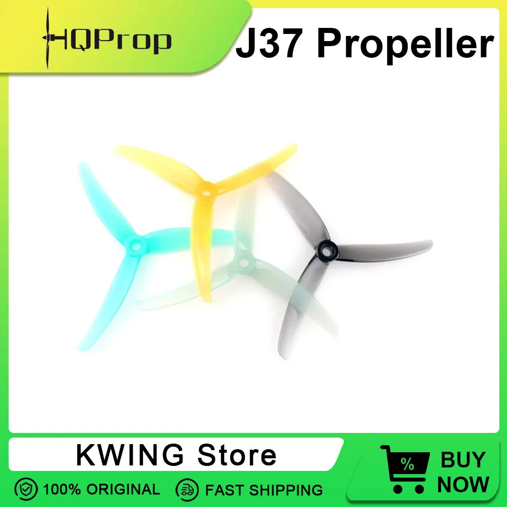 2/4 Pairs PaHQPROP Juicy J37 3-Blade PC Propeller for RC FPV Racing Freestyle (2CW+2CCW)-Poly Carbonate 5inch Drones Parts