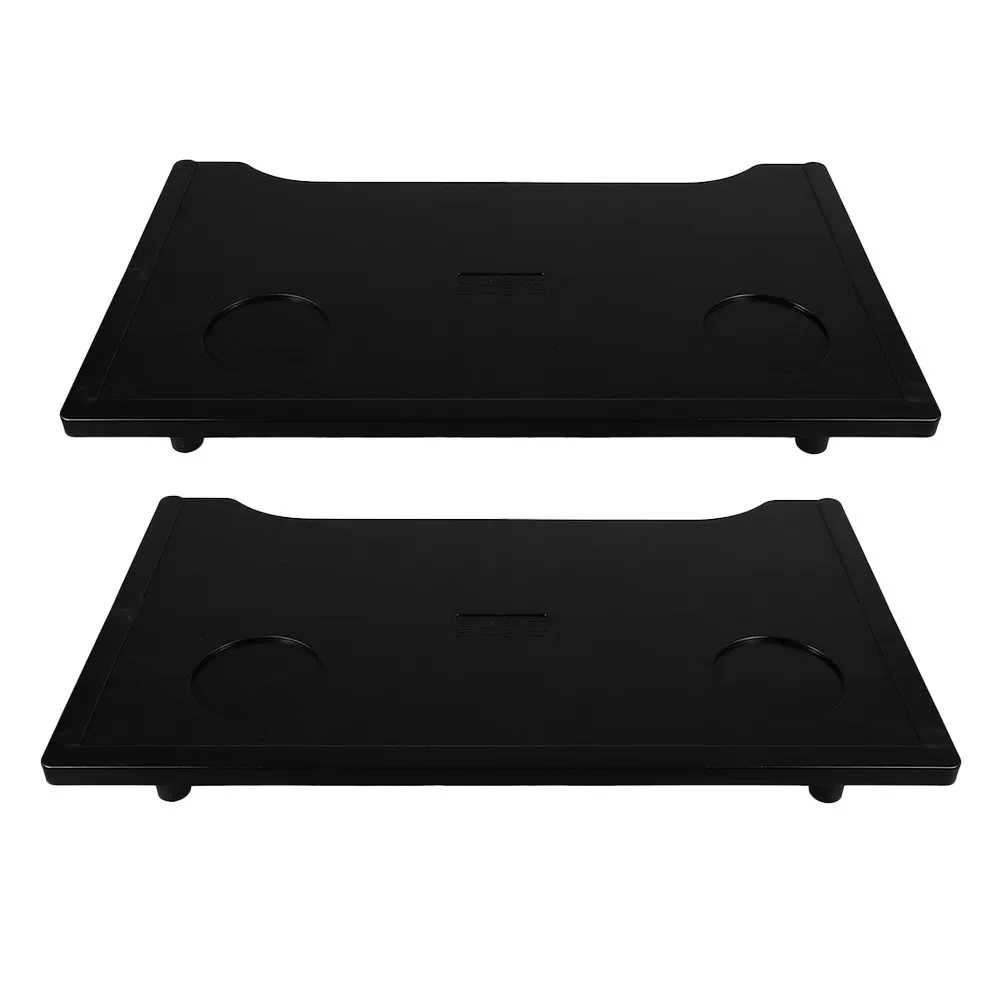 

2Pcs Wheelchair Tray Table Foldable Adjustable Height Anti-Slip ABS Material Lightweight Lap Desk for Seniors Mobility Scooter