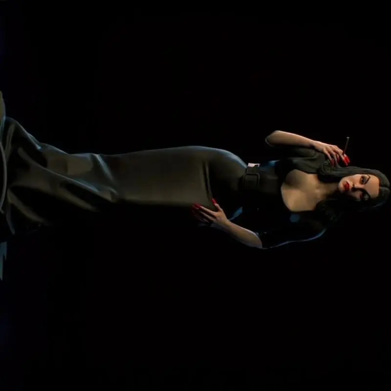 

Масштаб 1/24, 75 мм, фигурка из смолы, женский вампир с элегантным платьем, сборный комплект модели, разобранная и неокрашенная 3D-статуя, игрушка