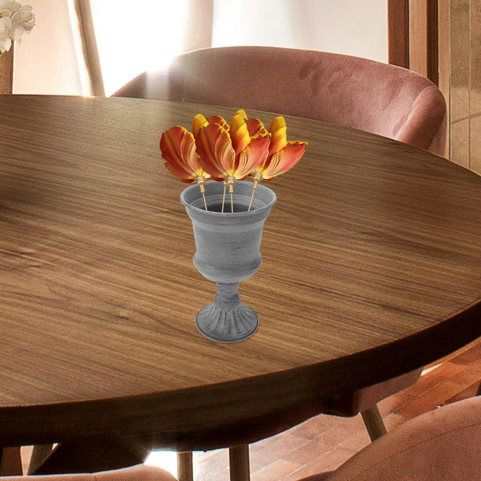 4 pçs caixa de presente rosa haste floral fino acabamento flexível arranjo de flores pólos para diy artesanato artesanal flor artificial