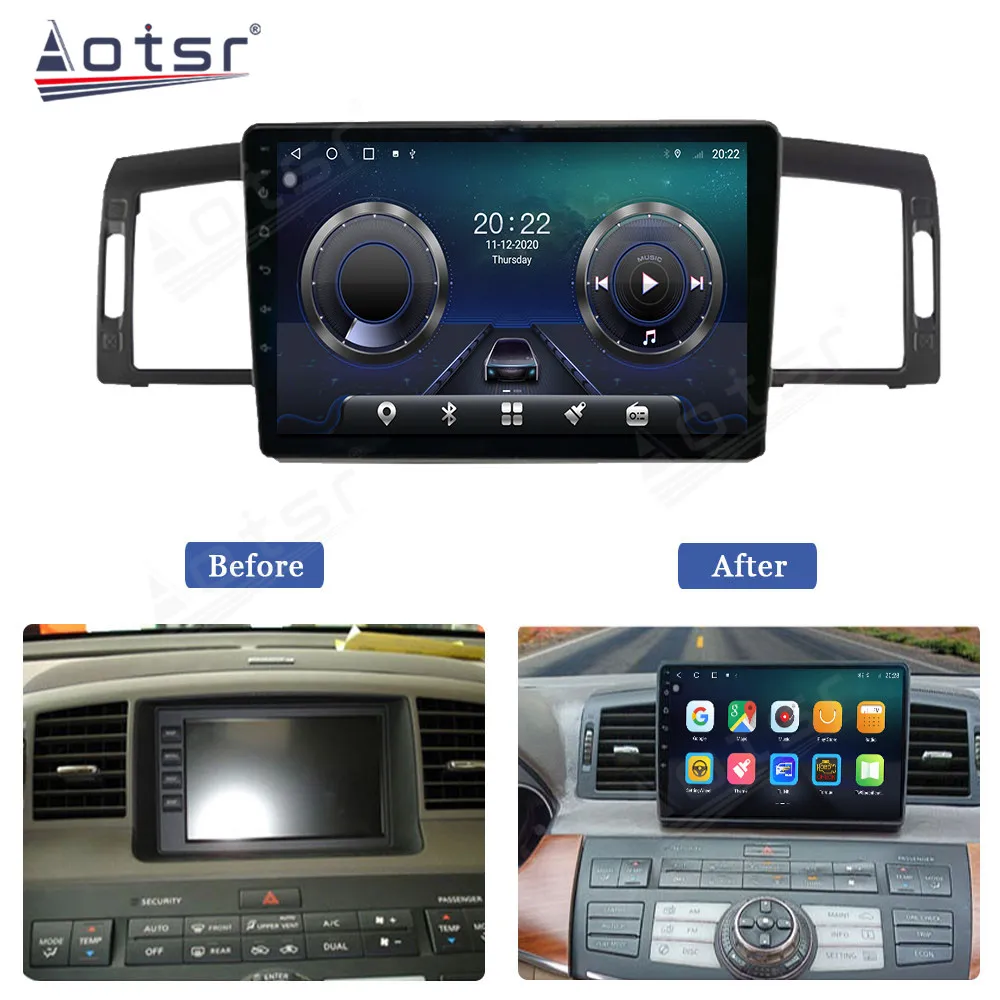 128G Android 14 For Infiniti M35 Nissan Fuga 350 2005 - 2009 Car DVD GPS Navigation Auto Radio Stereo Multimedia Player HeadUnit