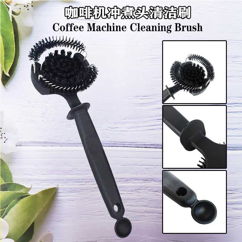 

Multifunctional Coffee Machine Cleaning Set 51Mm Long Handle Espresso Brush Portafilter Cleaner Coffee Grinder Tool Fine