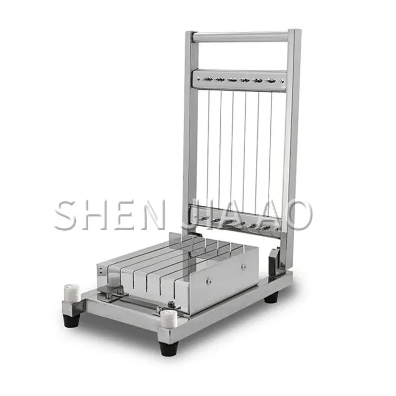 NP-340 Chocolate Cutter, Stainless Steel Soft Food Cutter, Manual Chocolate Dividing Tool, Pastry Slitting Machine
