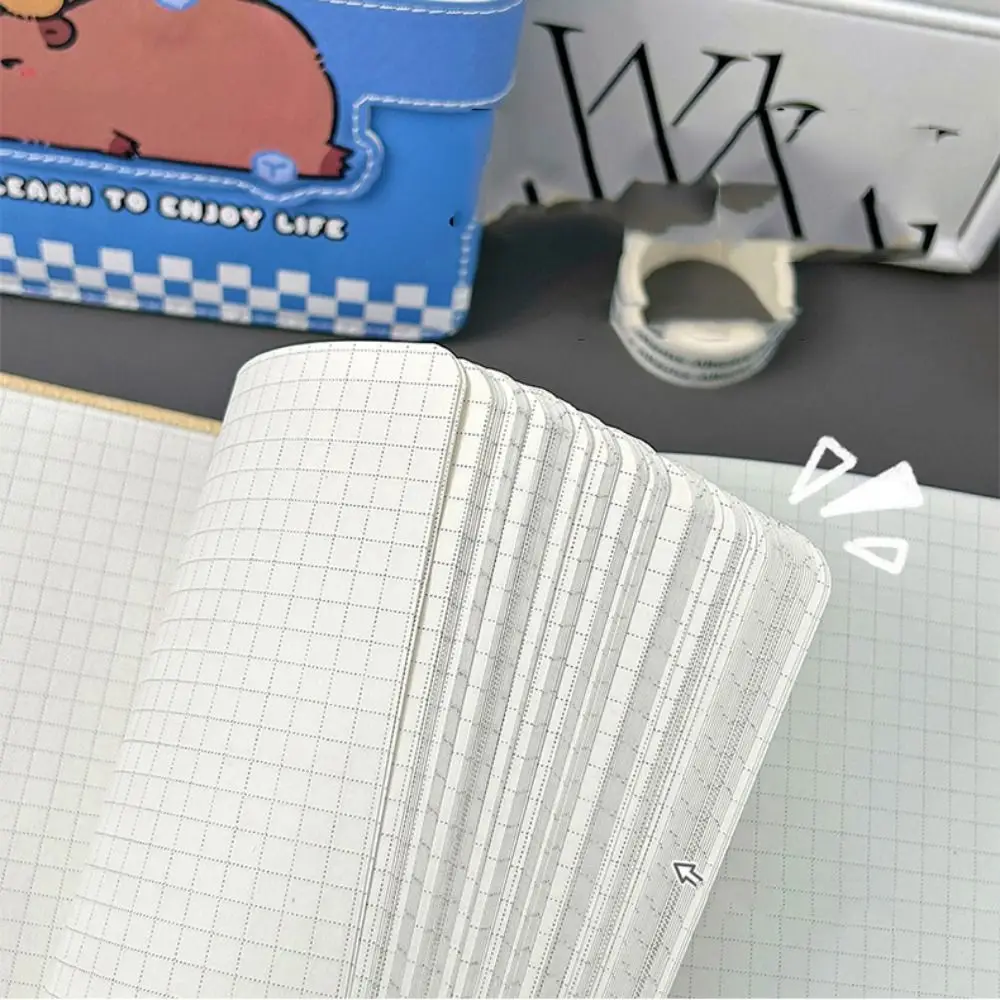 Kawaii بو كابيبارا دفتر المغناطيسي مشبك الأعمال المذكرات المغناطيسي دفتر كراسة الرسم 96 صفحة B5 مكتب المفكرة الصغيرة
