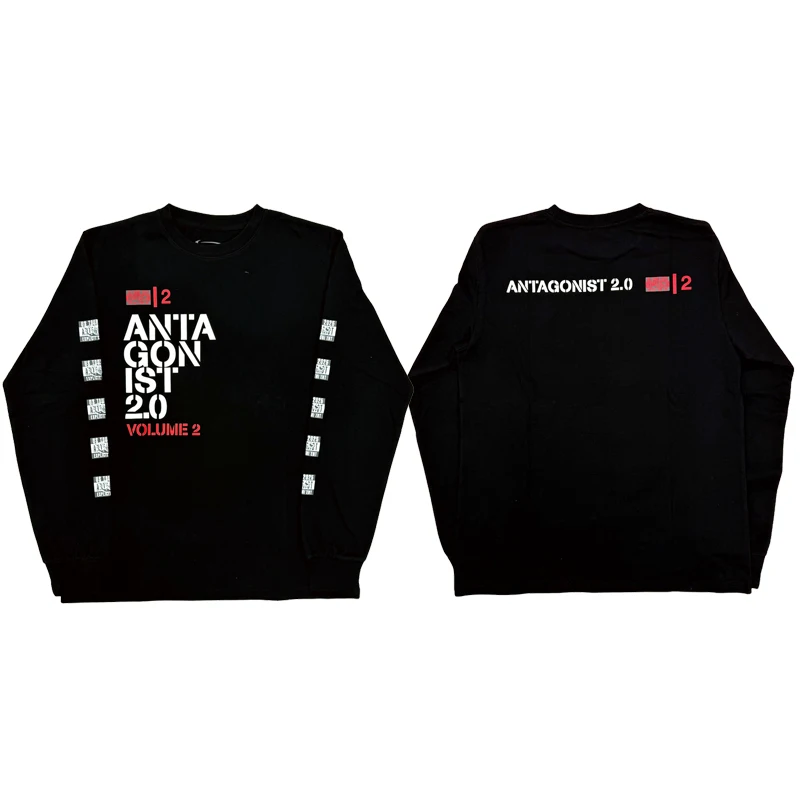 Antagonist 20 Tour Long Sleeve T-Shirt Men's Casual Cotton round Neck Graphic Tee Breathable Comfortable Unisex T-Shirt