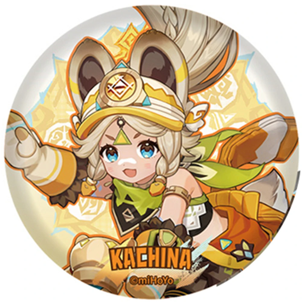 58 مللي متر لعبة جينشين إمباكت كينيش تيرن فاير هانت كاتشينا مولاني يوميميزوكي ميزوكي كوسبلاي زي شارة دبوس SPTE صفيح بروش #3