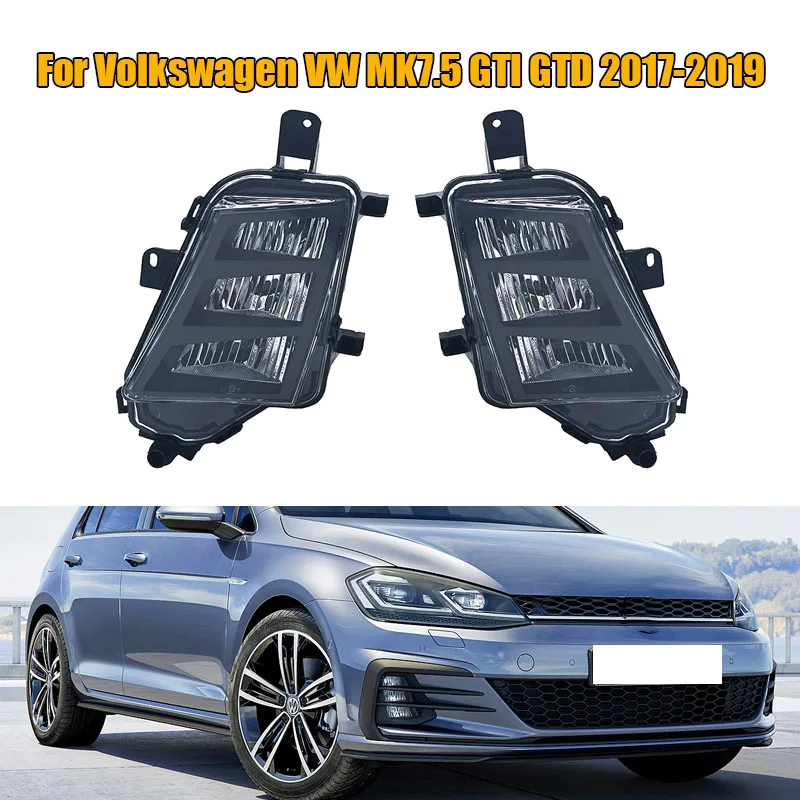 

5GG941699 5GG941700 Car Front Bumper LED Fog Light Daytime Running Light Fog Lamp For Volkswagen VW MK7.5 GTI GTD 2017 2018 2019